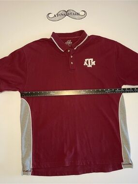 Spike Sports Texas A&M Aggies Polo Shirt Men XL Maroon Gray Golf Retro
